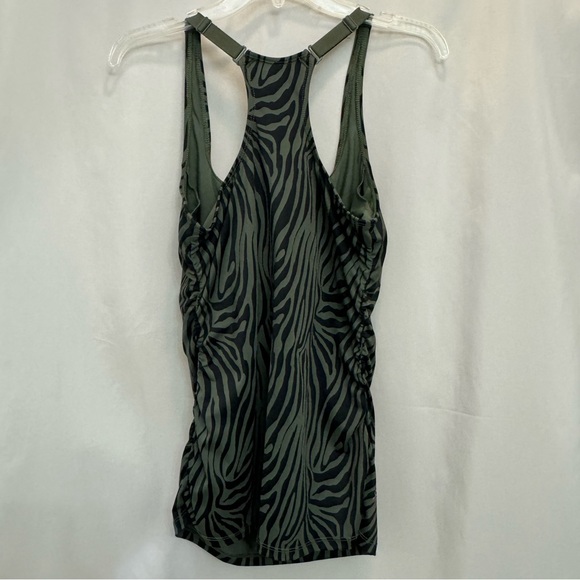 Ruby Ribbon Active Shapewear Zebra Print Tank Top - Picture 7 of 11